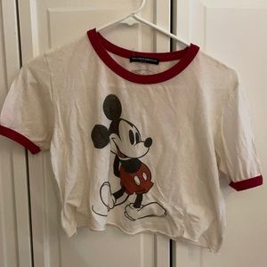 Brandy Melville cropped Disney Mickey Mouse tee